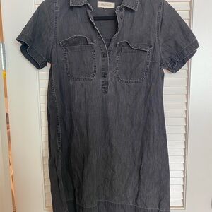 Madewell small Charcoal Denim dress